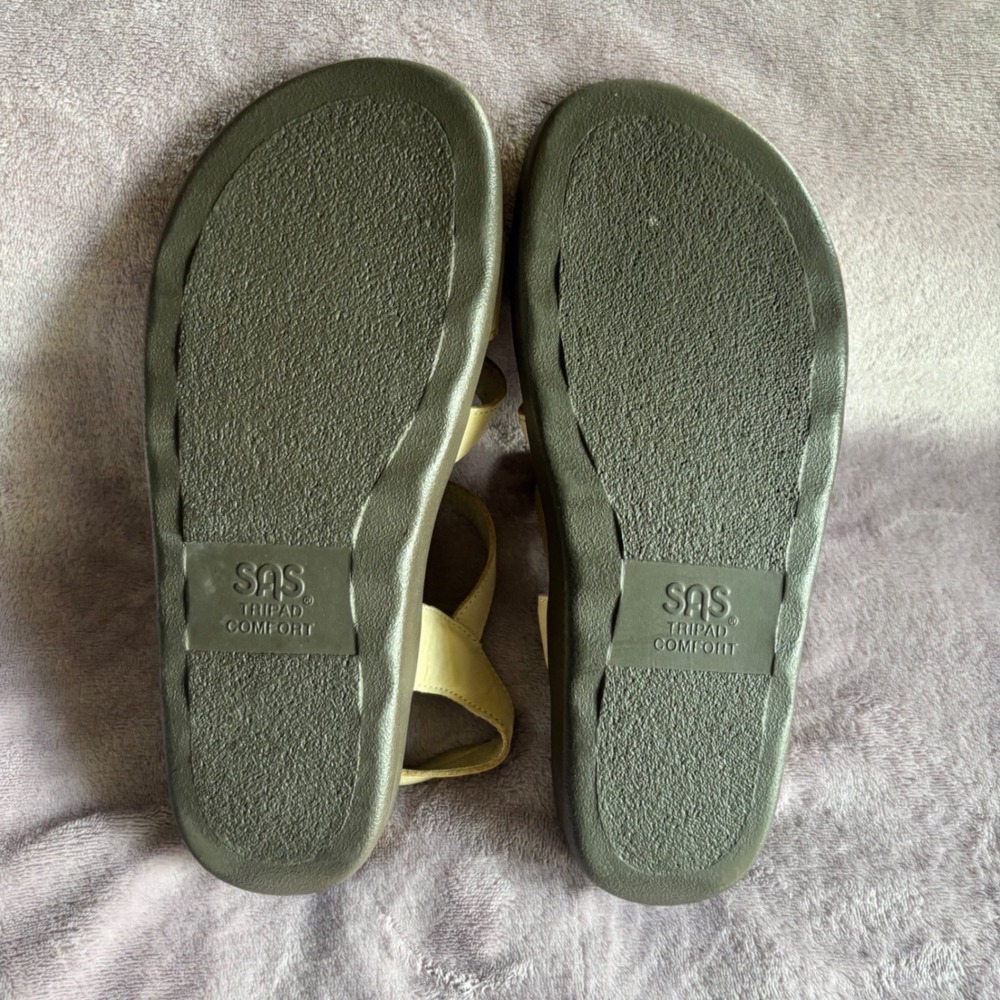 SAS Tripad Comfort Sandals Womens 10 M Beige Leather Multi Strap - Picture 9 of 9